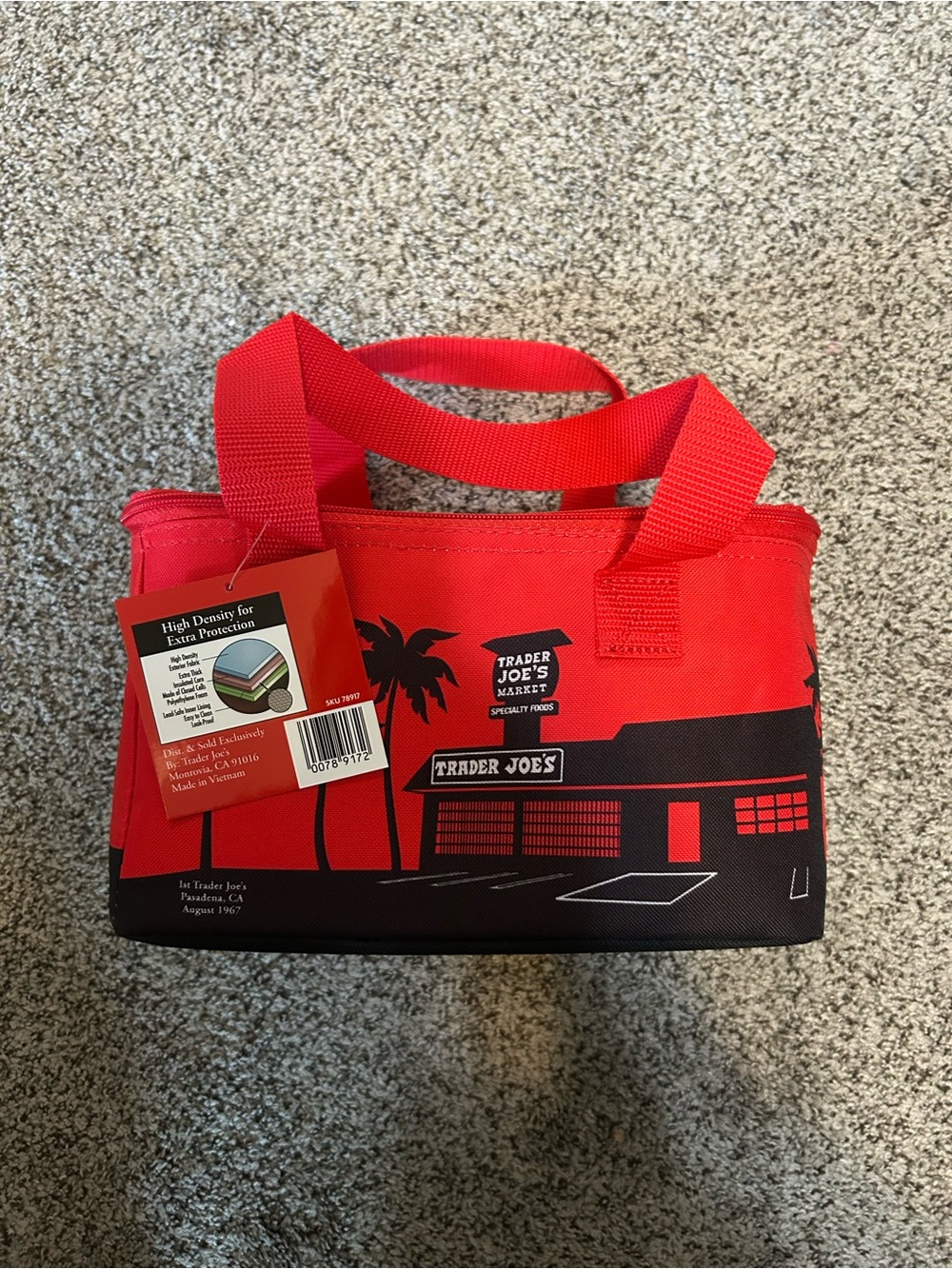 Trader Joe's Red Insulated Lunch Tote